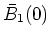 $ \mbox{$\bar{B}_1(0)$}$