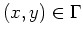 $ \mbox{$(x,y)\in\Gamma$}$