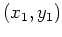 $ \mbox{$(x_1,y_1)$}$