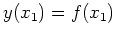 $ \mbox{$y(x_1) = f(x_1)$}$