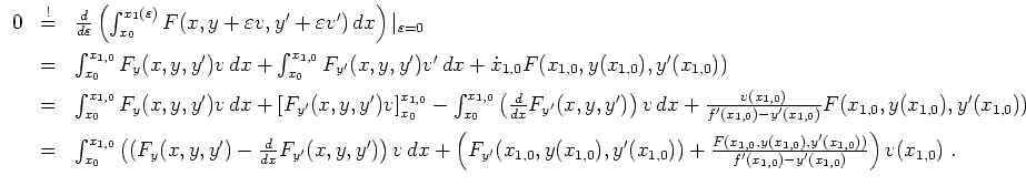 $ \mbox{$\displaystyle
\begin{array}{rcl}
0
& \stackrel {!}{=} & \frac{d}{d\va...
...'(x_{1,0}))}{f'(x_{1,0}) - y'(x_{1,0})}\right) v(x_{1,0})\; .\\
\end{array}$}$