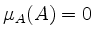 $ \mu_A(A)=0$