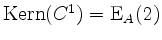 $ \operatorname{Kern}(C^1) = \mathrm{E}_A(2)$