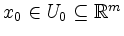 $ x_0 \in U_0\subseteq \mathbb{R}^m$