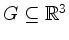 $ G\subseteq\mathbb{R}^3$