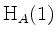 $ \mathrm{H}_A(1)$