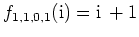 $ \mbox{$f_{1,1,0,1}(\mathrm{i}) = \mathrm{i}\,+1$}$