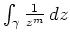 $ \mbox{$\int_\gamma \frac{1}{z^m}\, dz$}$