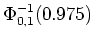 $ \mbox{$\Phi_{0,1}^{-1}(0.975)$}$