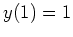 $ \mbox{$y(1) = 1$}$