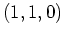 $ (1,1,0)$