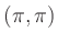 $ (\pi,\pi)$