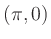 $ (\pi,0)$