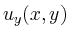 $\displaystyle u_y(x,y)$