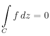 $\displaystyle \int\limits_C f\,dz =0
$