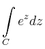 $\displaystyle \int\limits_C e^zdz$