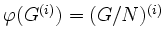 $ \varphi(G^{(i)})=(G/N)^{(i)}$