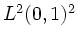 $ L^2(0,1)^2$