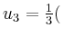 $ u_3= \frac{1}{3}($