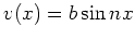 $ v(x)=b\sin nx$