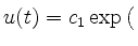 $ u(t)=c_1\exp\big($