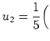 $ u_2=\dfrac15\Big($