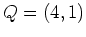 $ Q=(4,1)$