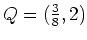 $ Q=(\frac{3}{8},2)$