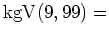 $ \operatorname{kgV}(9, 99)=$