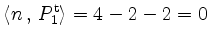 $ \left\langle n \,,\, P_1^\mathrm{t} \right\rangle =
4-2-2=0$