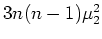 $ \mbox{$3n(n-1)\mu_2^2$}$