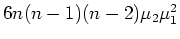 $ \mbox{$6n(n-1)(n-2)\mu_2\mu_1^2$}$