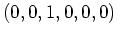 $ \mbox{$(0,0,1,0,0,0)$}$