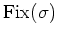 $ \operatorname{Fix}(\sigma)$