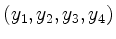 $ (y_1,y_2,y_3,y_4)$