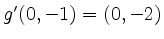 $ g'(0,-1) = (0, -2)$