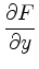 $ \dfrac{\partial F}{\partial y}$