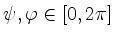 $ \psi,\varphi\in [0,2\pi]$