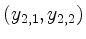 $ (y_{2,1},y_{2,2})$