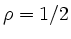 $ \rho=1/2$