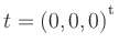 $ t = (0,0,0){^{^{\scriptstyle\mathrm t}}}$