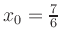 $ x_0=\frac{7}{6}$