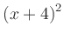 $ \left(x+4\right)^2$