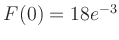 $ F(0) = 18e^{-3}$