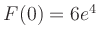 $ F(0) = 6e^{4}$