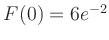 $ F(0) = 6e^{-2}$