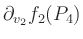 $ \partial_{v_2} f_2(P_4)$