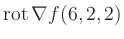 $ \operatorname{rot} \nabla f(6,2,2)$