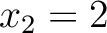 $U=\{p(x)\in\mathbb{R}[x] : p(2)-p(1)=0\}$