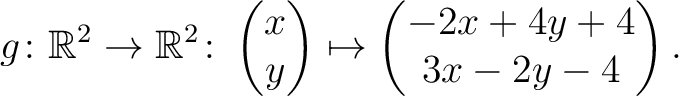 $\displaystyle g_{\alpha} \colon \mathbb{R}^3 \to \mathbb{R}^3 \colon \begin{pma...
...e*{.35mm}\mathrm{e}^{\hspace*{.25mm}\cos\hspace*{.25mm}(\pi yz)}
\end{pmatrix}.$